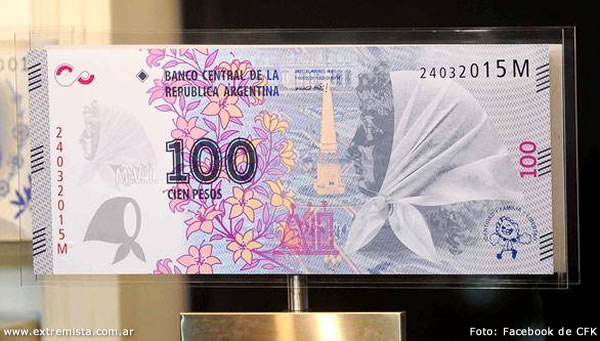 Nuevo Billete de 100 pesos con Madres y Abuelas de Plaza de Mayo