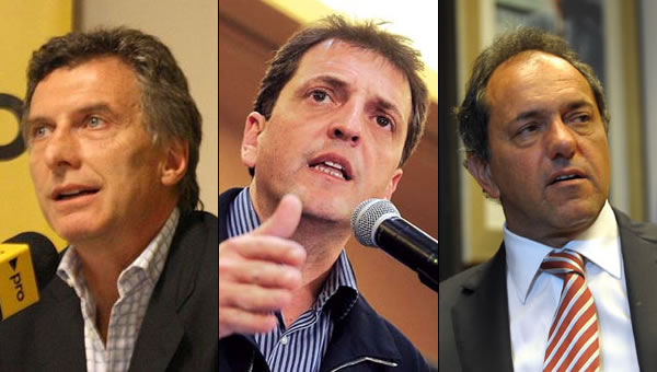 Pre candidatos a presidente en las PASO 2015.