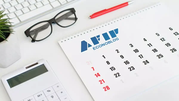 Calendario con el logo de la AFIP