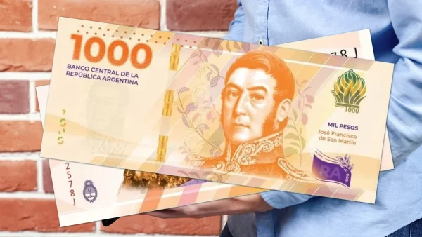 Nuevos billetes de 1000 pesos