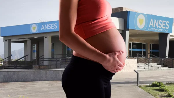 Madre de la Asignación por Embarazo en oficina de Anses