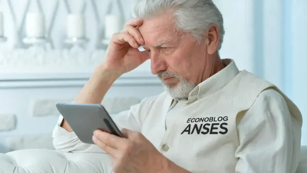 Jubilado de Anses preocupado con su tablet