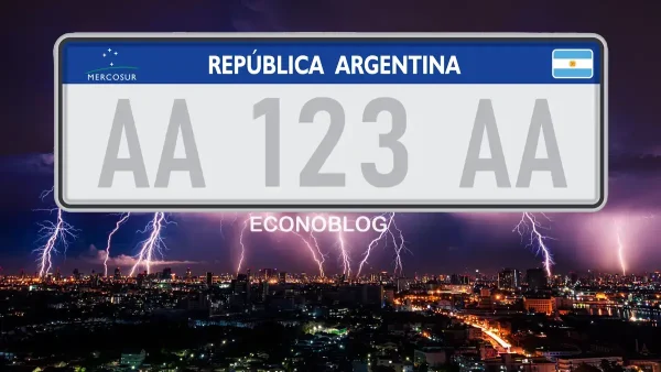 Patente argentina en una tormenta