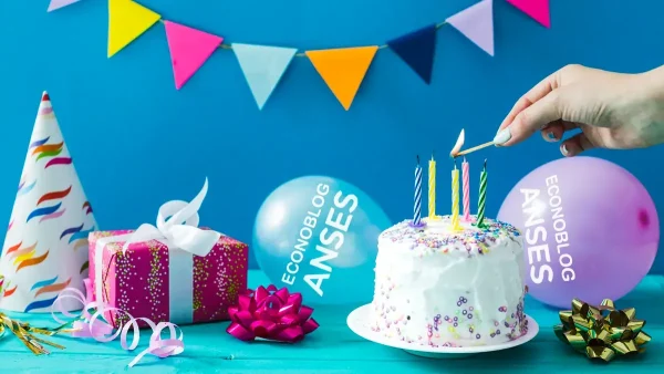 Cumpleaños con globos de la Anses