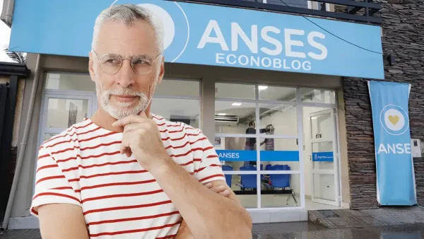 Jubilado pensando en Anses