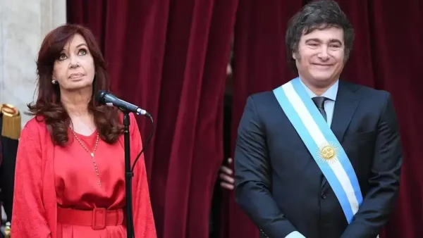 Cristina Fernández y Javier Milei